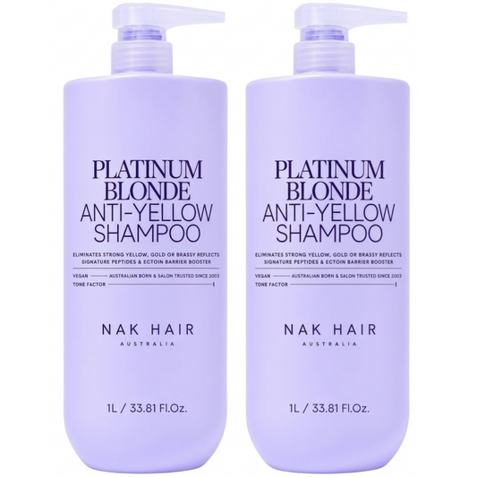 Nak Platinum Blonde Anti Yellow Shampoo 1000ml (2pc)