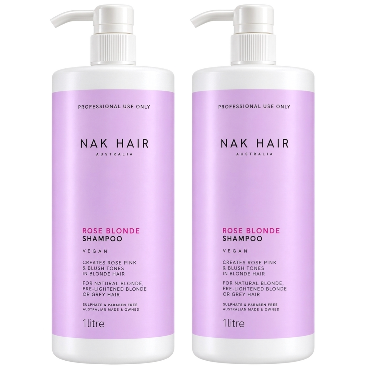 Nak Rose Blonde Shampoo 1000ml (2pc)