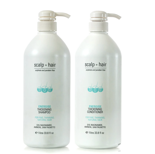 Nak Scalp To Hair Energise Thickening Shampoo and Conditioner 1000ml