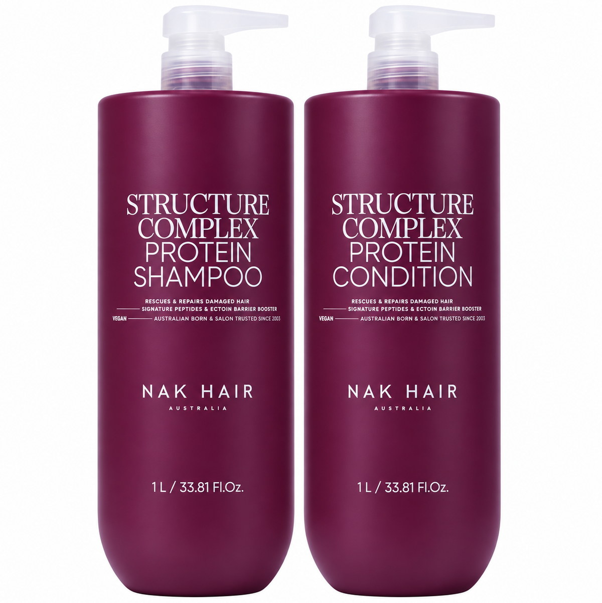Nak Structure Complex Protein Shampoo and Conditioner 1000ml