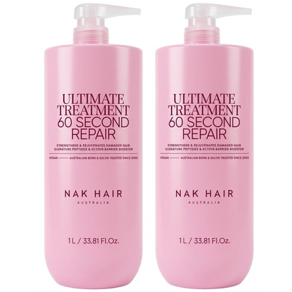 Nak Ultimate Treatment 60 Second Repair 1000ml (2pc)