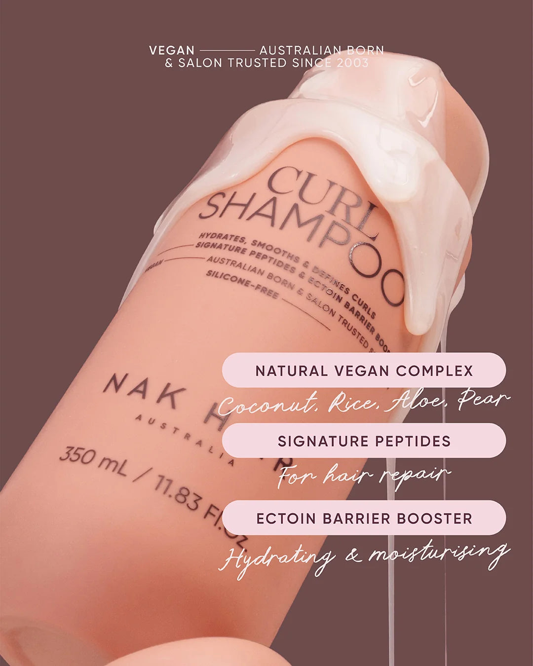 Nak Curl Shampoo 1000ml (2pc)
