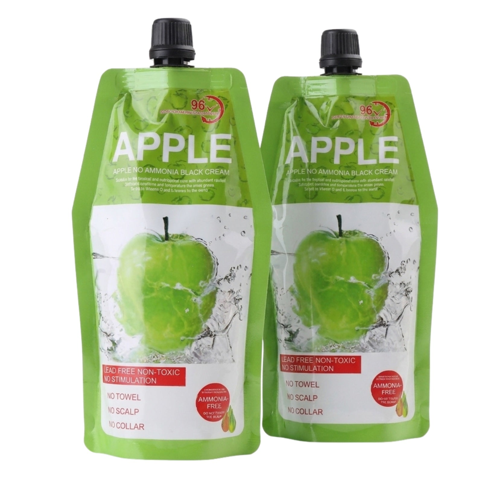 Natural Hair Colouring Black Cream Apple 500ml Duo