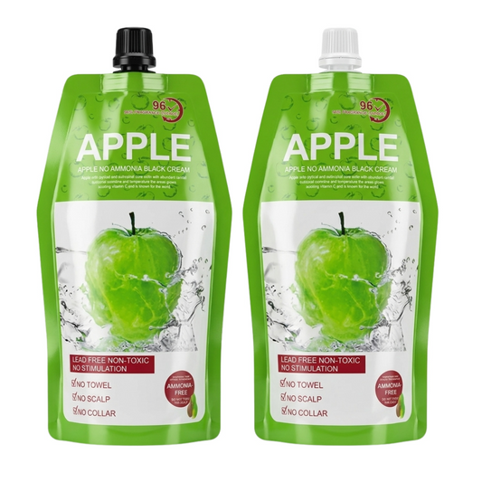 Natural Hair Colouring Black Cream Apple 500ml Duo