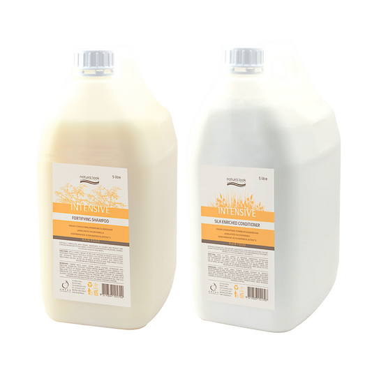Natural Look Intensive Fortifying Shampoo and Silk Enriched Conditioner 5L