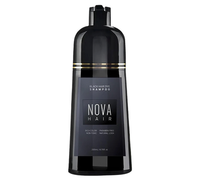 Nova Hair Black Hair Dye Shampoo 500ml