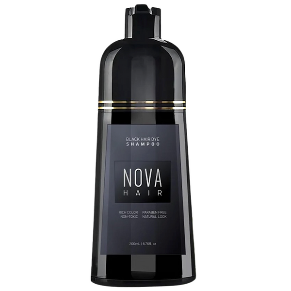 Nova Hair Black Hair Dye Shampoo 500ml