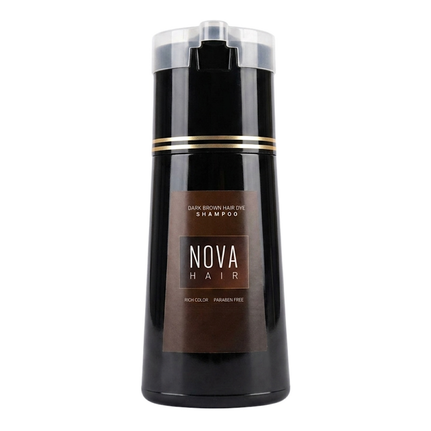 Nova Hair Dark Brown Hair Dye Shampoo 200ml