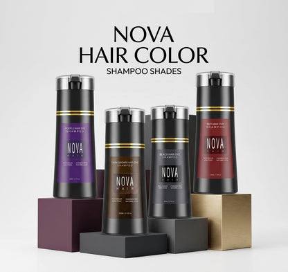 Nova Hair Instant Black Dye Shampoo 200ml