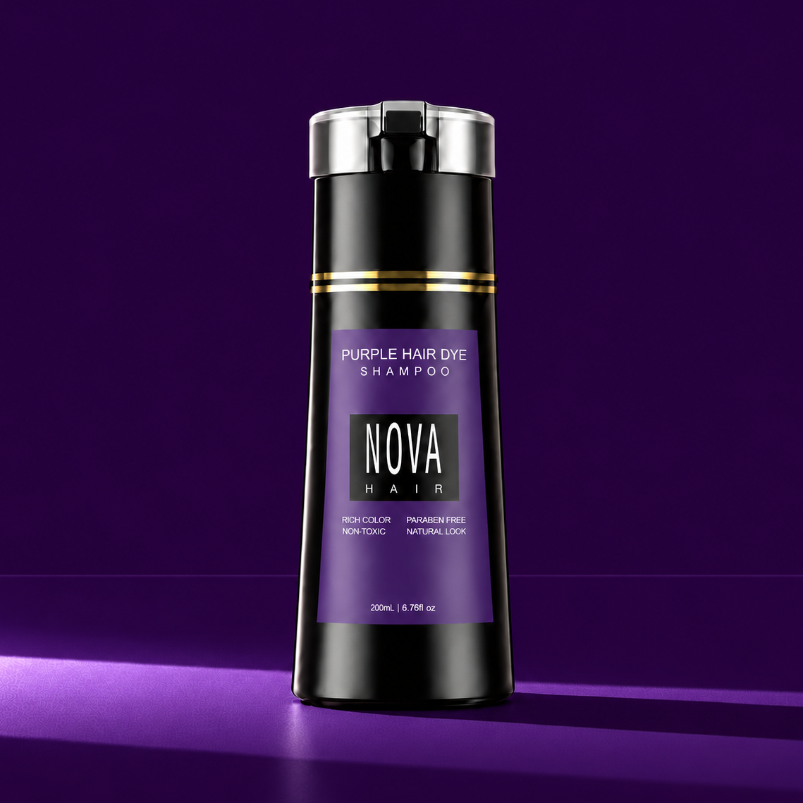 Nova Hair Instant Purple Dye Shampoo 200ml