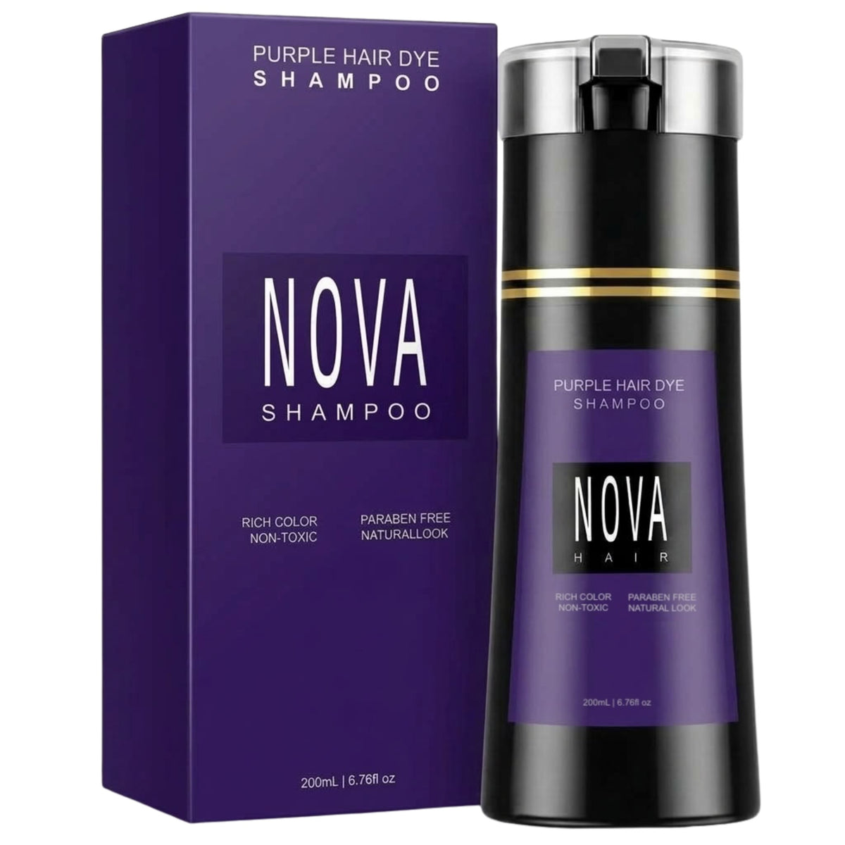 Nova Hair Instant Purple Dye Shampoo 200ml