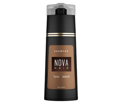 Nova Hair Light Brown Hair Dye Shampoo 200ml