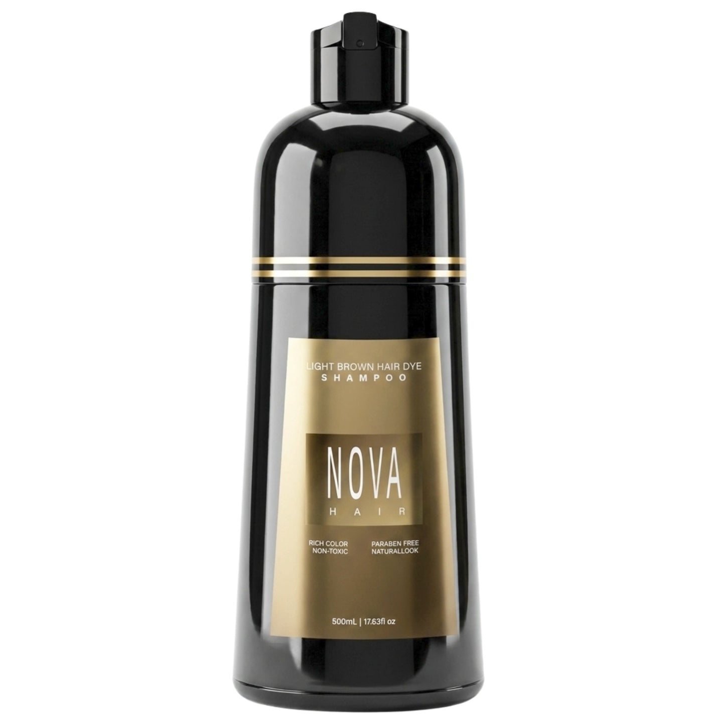 Nova Hair Light Brown Hair Dye Shampoo 500ml