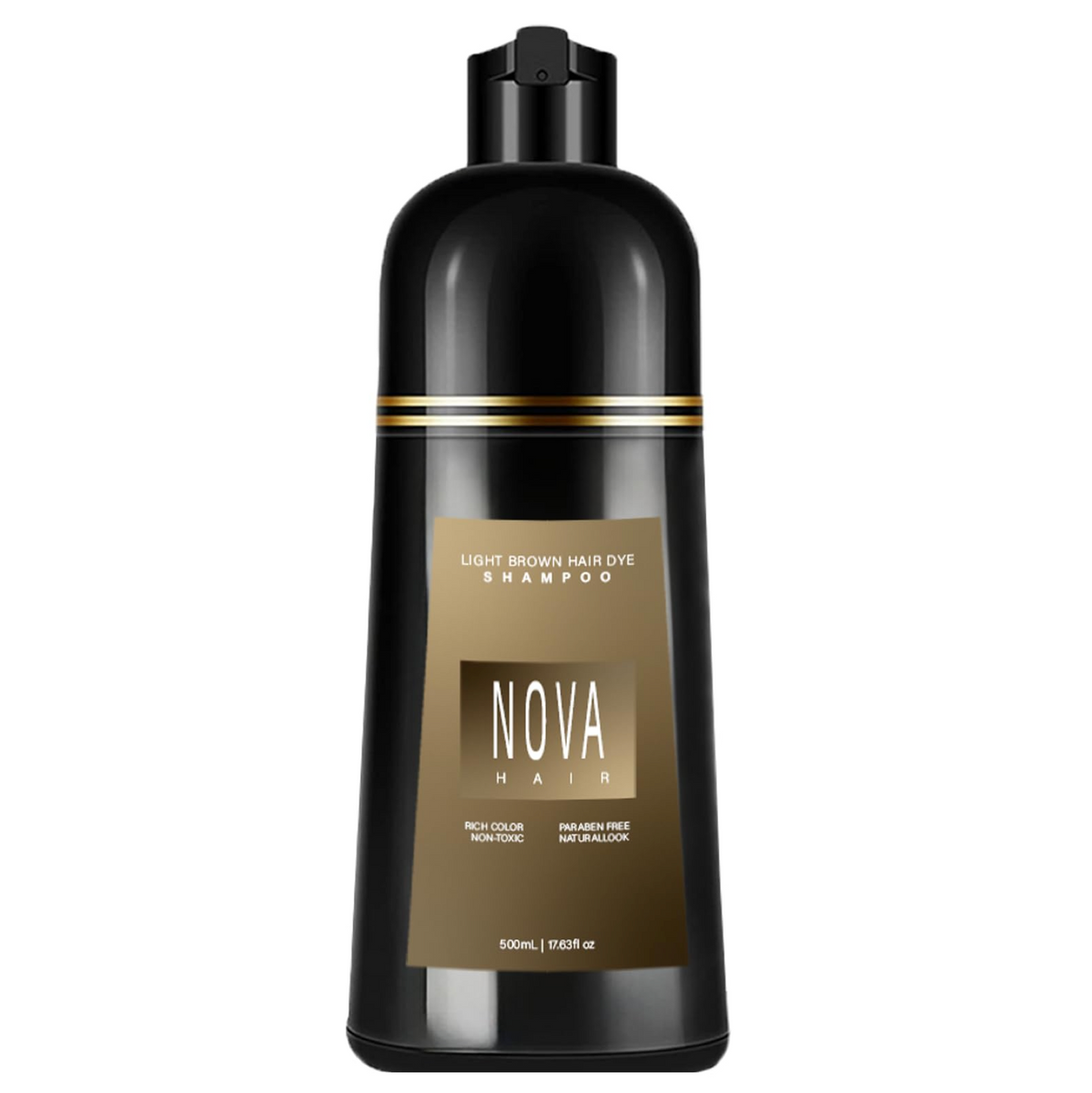NOVA Hair Light Brown Shampoo - NOVA Nova Hair Light Brown Hair Dye Shampoo 200ml (2pc  main image 2