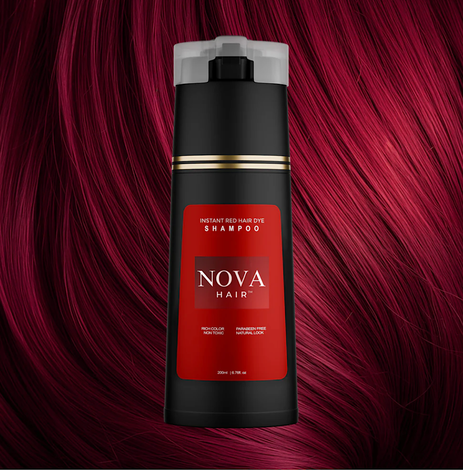 Nova Hair Red Hair Dye Shampoo 200ml