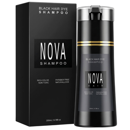 Nova Hair Instant Black Dye Shampoo 200ml