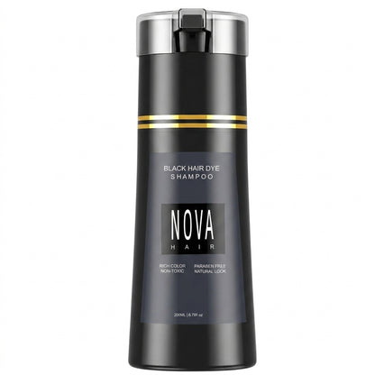 Nova Hair Instant Black Dye Shampoo 200ml