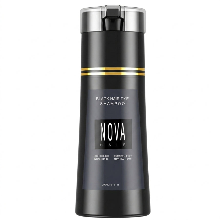 Nova Hair Instant Black Dye Shampoo 200ml