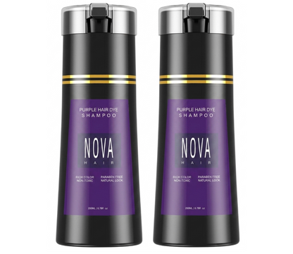 Nova Hair Instant Purple Dye Shampoo 200ml (2pc)