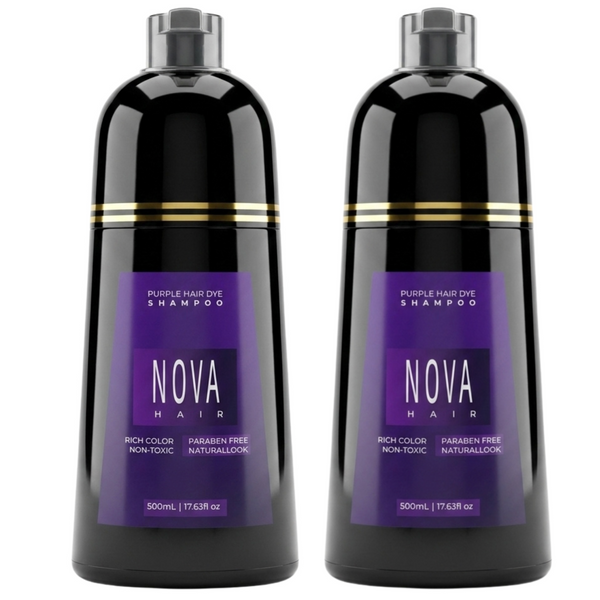 Nova Hair Instant Purple Dye Shampoo 500ml (2pc)