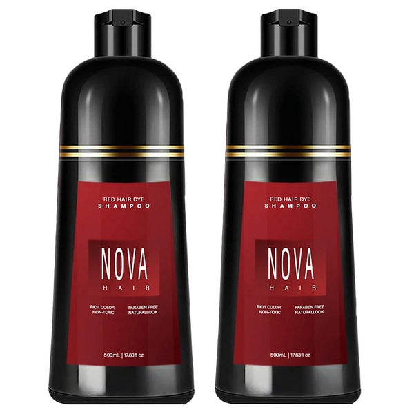 Nova Hair Instant Red Dye Shampoo 500ml (2pc)