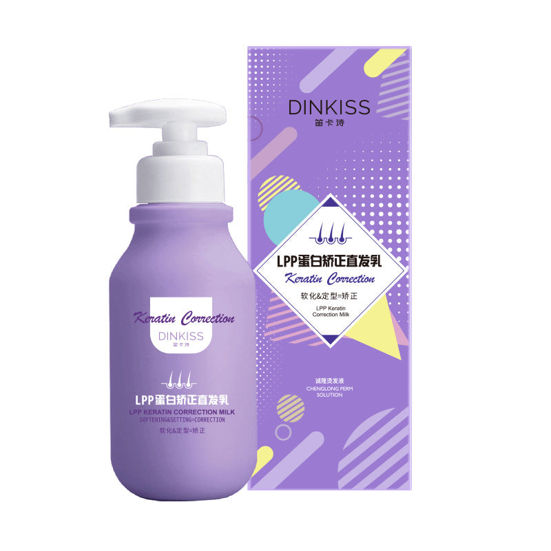 Dinkiss Keratin Correction Milk LPP Hair Straightening Cream 200ml