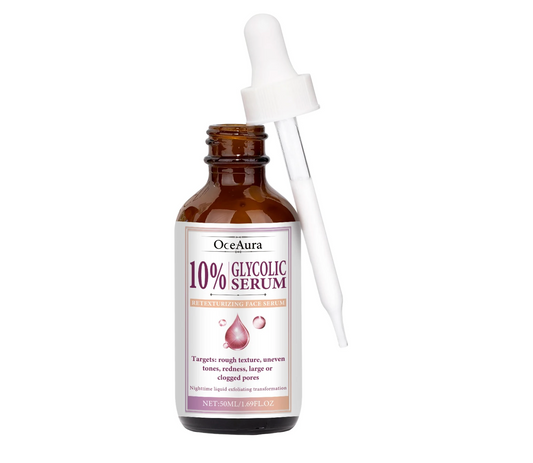 OceAura 10% Glycolic Acid Moisturizing Face Serum 50ml