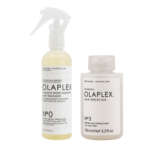 Olaplex No 0 Intensive Bond Building Treatment and No 3 Hair Perfector Duo