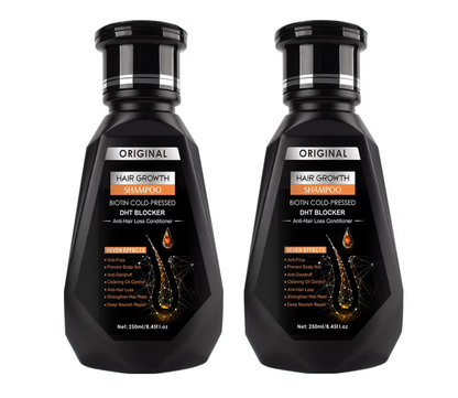 Original Hair Growth Shampoo Biotin Cold Pressed DHT Blocker 250ml (2pc)
