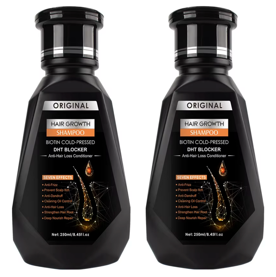 Original Hair Growth Shampoo Biotin Cold Pressed DHT Blocker 250ml (2pc)