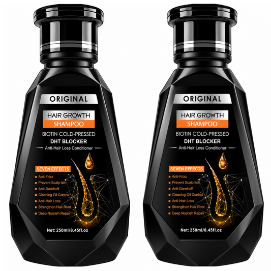 Original Hair Growth Shampoo Biotin Cold Pressed DHT Blocker 250ml (2pc)
