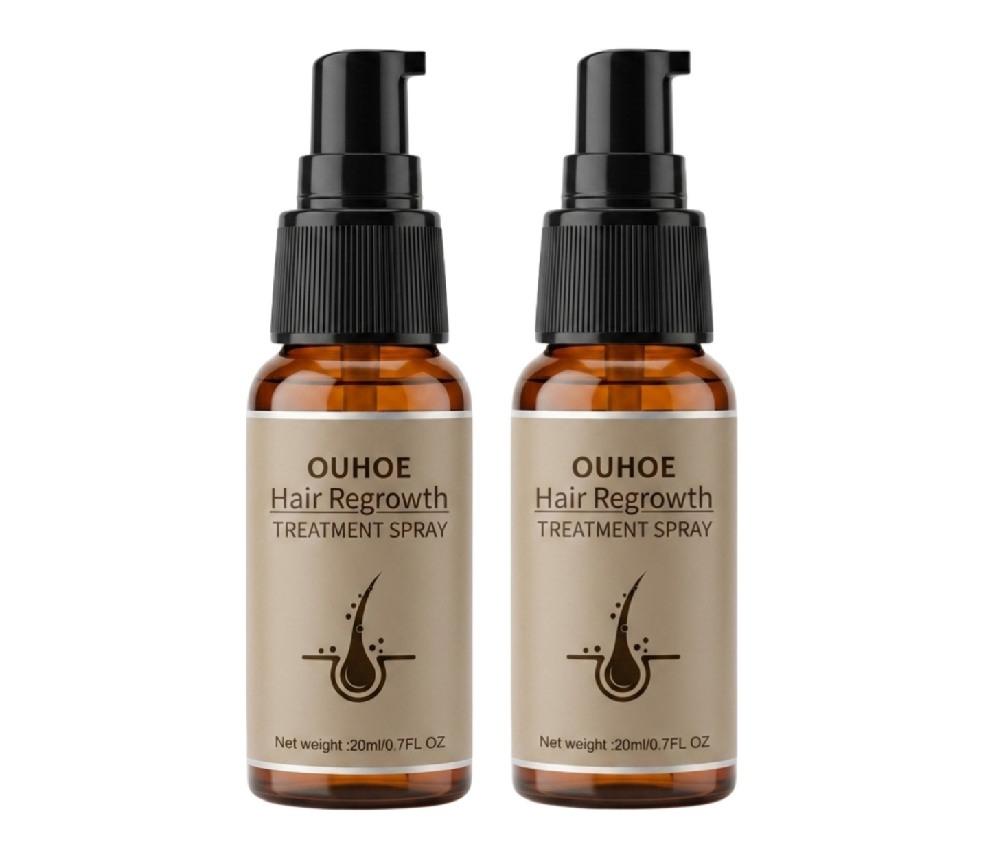Ouhoe Hair Regrowth Treatment Spray 20ml (2pc)