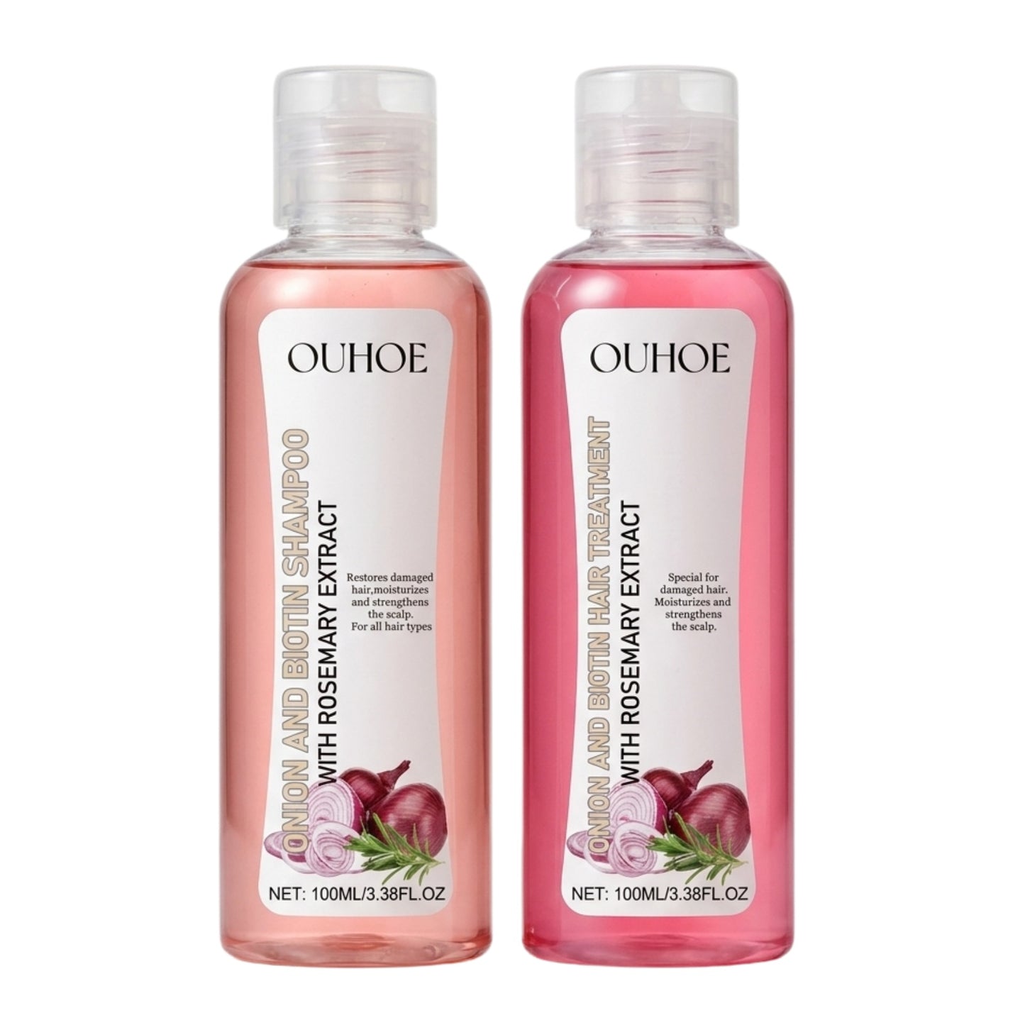 Ouhoe Onion & Biotin Shampoo and Treatment 100ml Duo