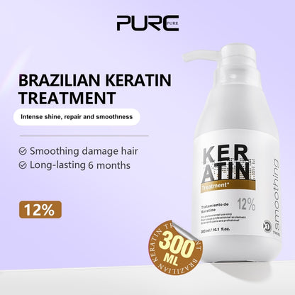 PURC Brazilian Keratin Treatment 12% Very Resistant Hair 300ml