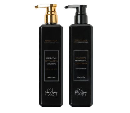 Perfect Hair Charcoal Revitalising Shampoo and Conditioner 500ml