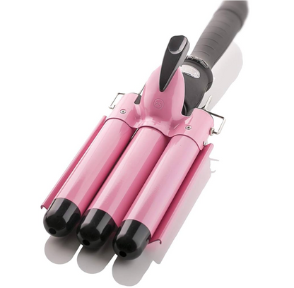 Pink Wave Wand 3 Barrel Curling Iron 