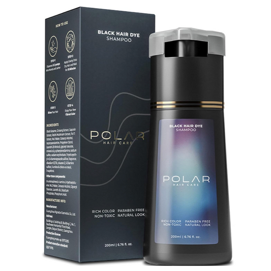 Polar Hair Care Instant Black Dye Shampoo 200ml