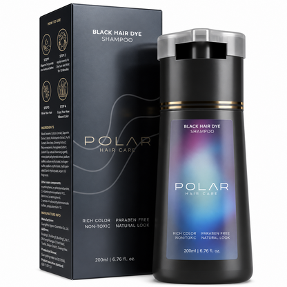 Polar Hair Care Instant Black Dye Shampoo 200ml
