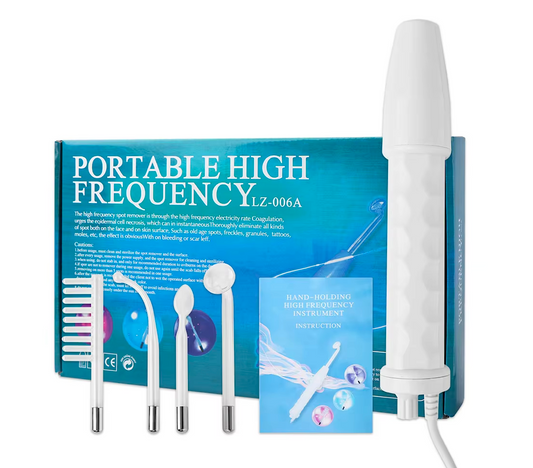 Portable High Frequency Spot Remover 4 in 1 Face Treatment Kit