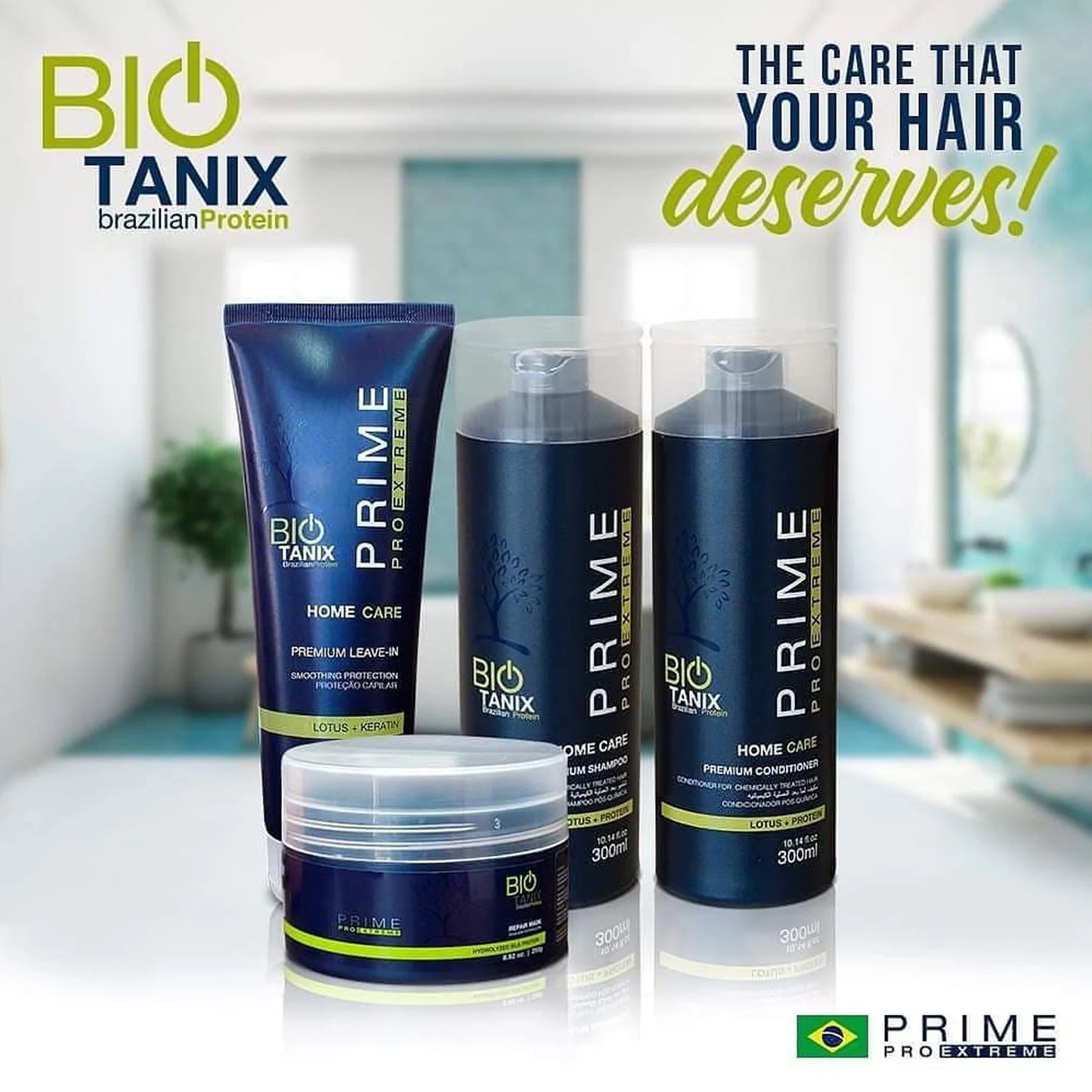Prime Pro Extreme Bio Tanix Brazilian Keratin Home Care Treatment Kit (4pc)