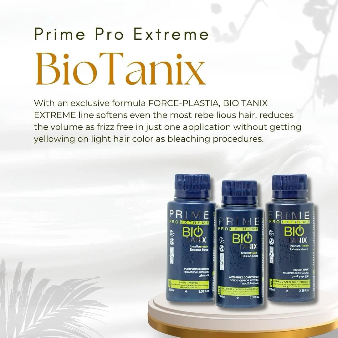 Prime Pro Extreme Bio Tanix Brazilian Protein Force Keratin Kit 100ml (3pc)