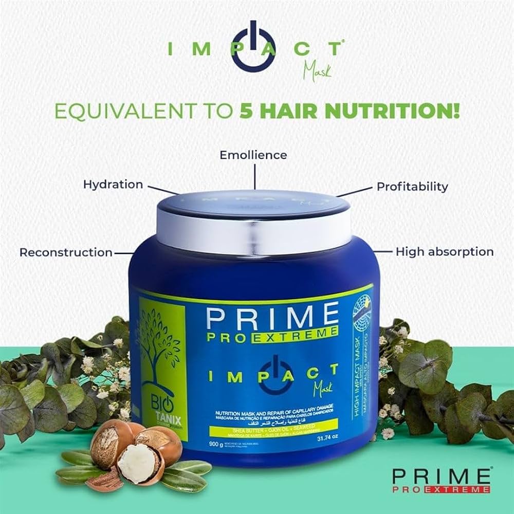 Prime Pro Extreme Bio Tanix Impact Shock Nutrition Hair Mask Treatment 900g