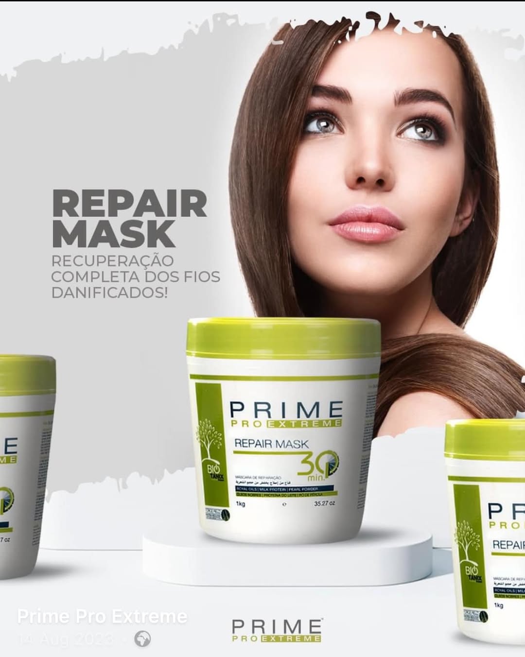 Prime Pro Extreme Bio Tanix Protein Hair Repair Mask 30 Mins Volume Reducer 1kg