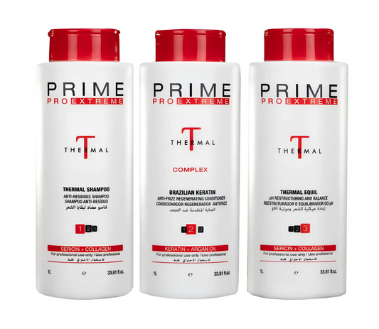 Prime Pro Extreme Thermal Complex Brazilian Keratin Hair Treatment Kit 1000ml (3pc)