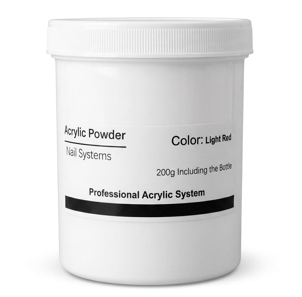 Professional Nails Acrylic Powder Nail Systems Light Red 200g
