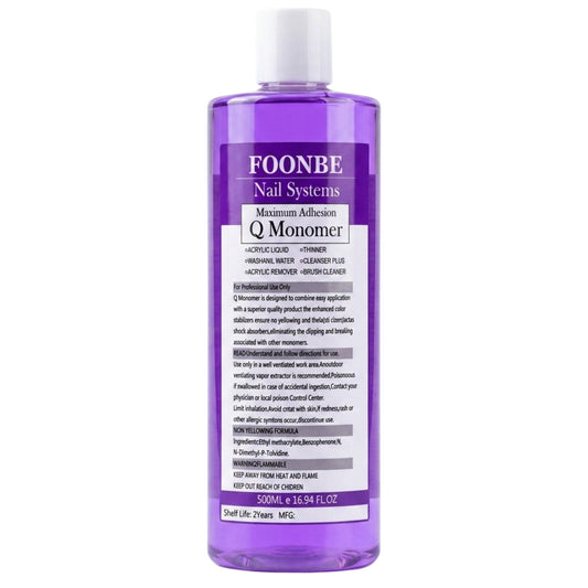 Professional Nails Monomer Acrylic Liquid Retention 500ml Clear