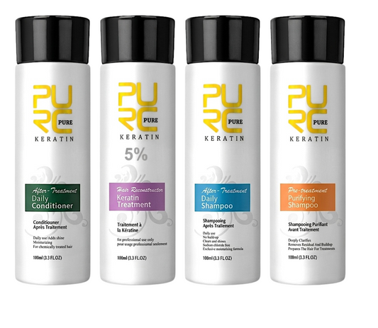 Purc Brazilian Keratin Treatment 100ml Kit Formula 5%