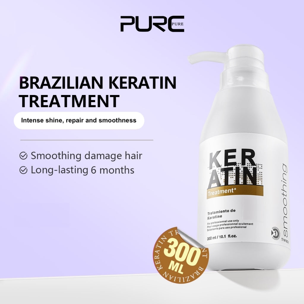 Purc Brazilian Keratin Treatment Wavy Hair 300ml Formaldehyde Free