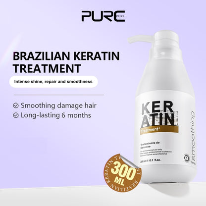 Purc Brazilian Keratin Treatment Wavy Hair 300ml Formaldehyde Free
