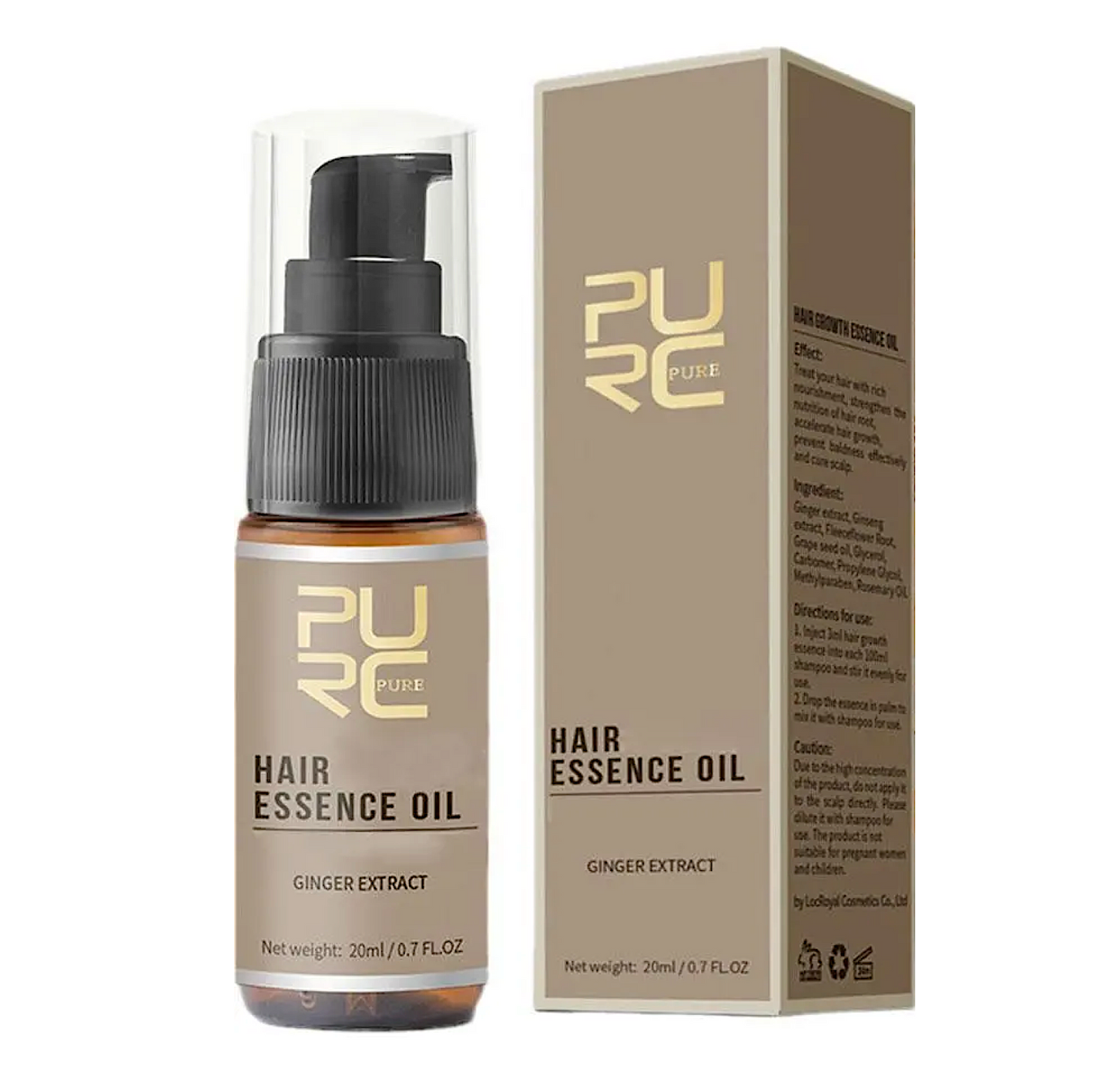 Purc Hair Growth Essence Oil Ginger Extract
